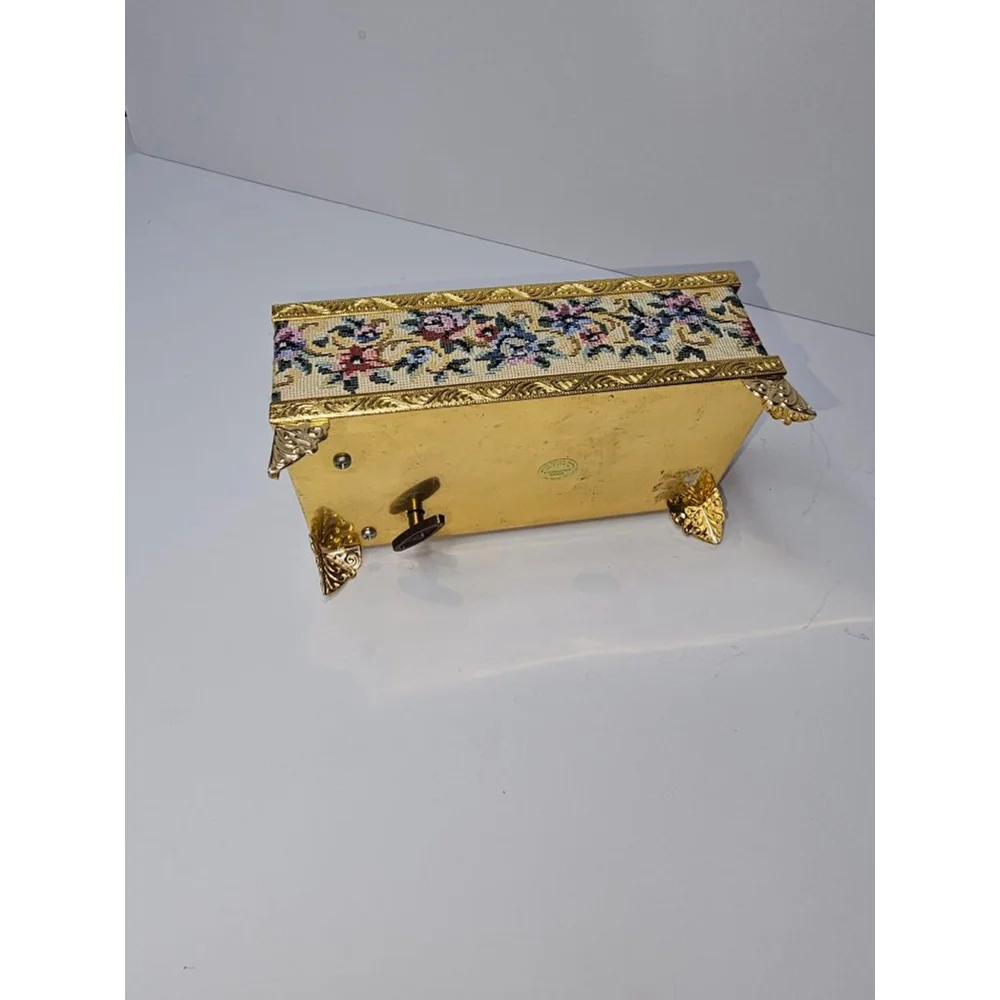 Floral Tapestry Jewelry Box